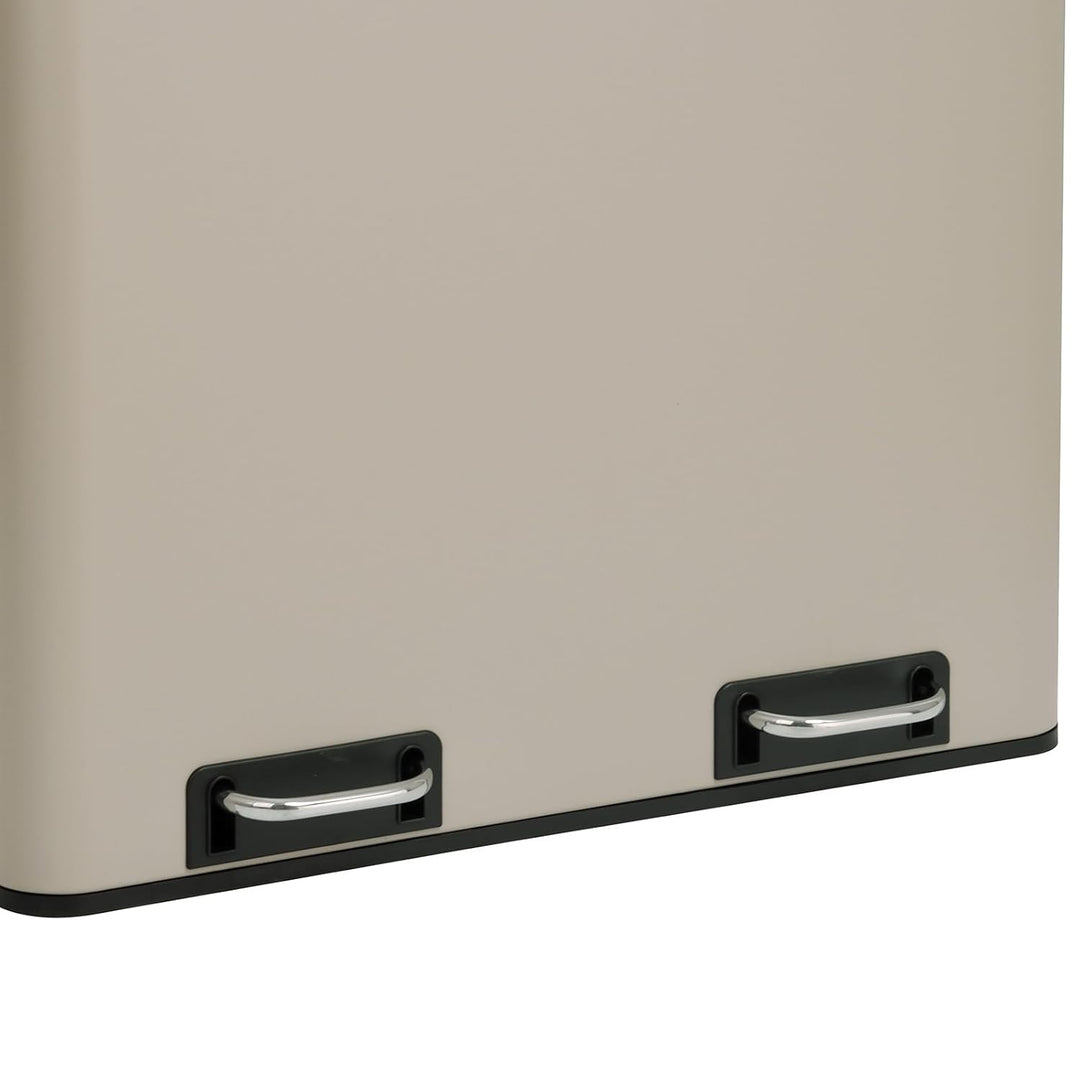 SVITA TM2X30 Treteimer 60 Liter Abfalleimer Mülleimer Design Mülltrennung Papierkorb Küchen-Ordnung