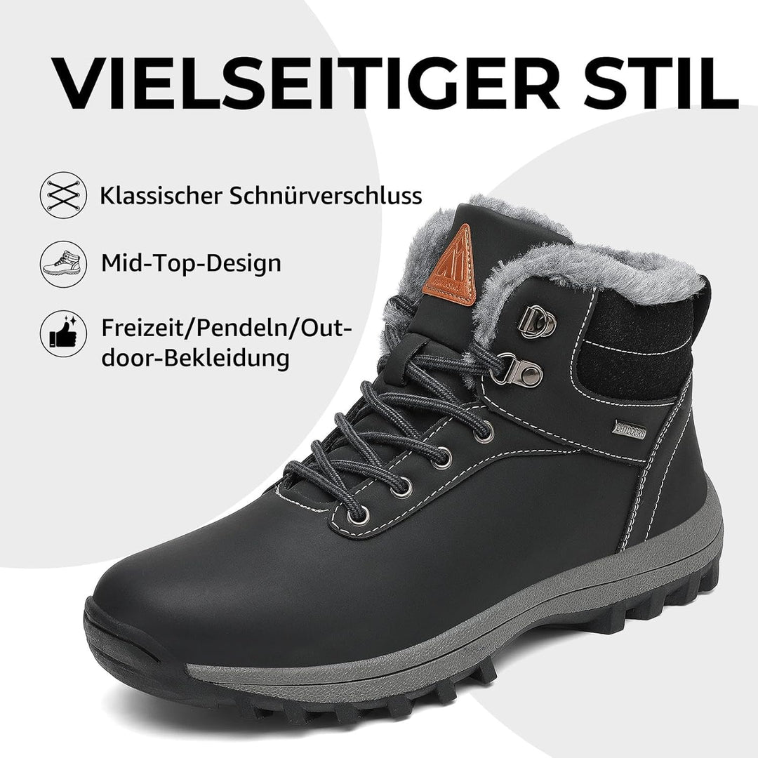 Mishansha Winterschuhe Warme Gefütterte Herren Damen Winterstiefel Wasserdicht Trekkingschuhe Wander