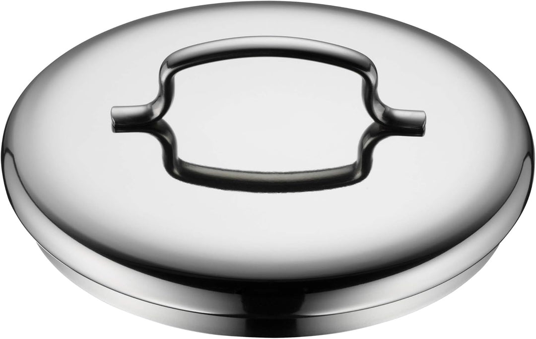 WMF Mini Kochtopf klein 12cm, Metalldeckel, Bratentopf Induktion 0,7l, Cromargan Edelstahl poliert,