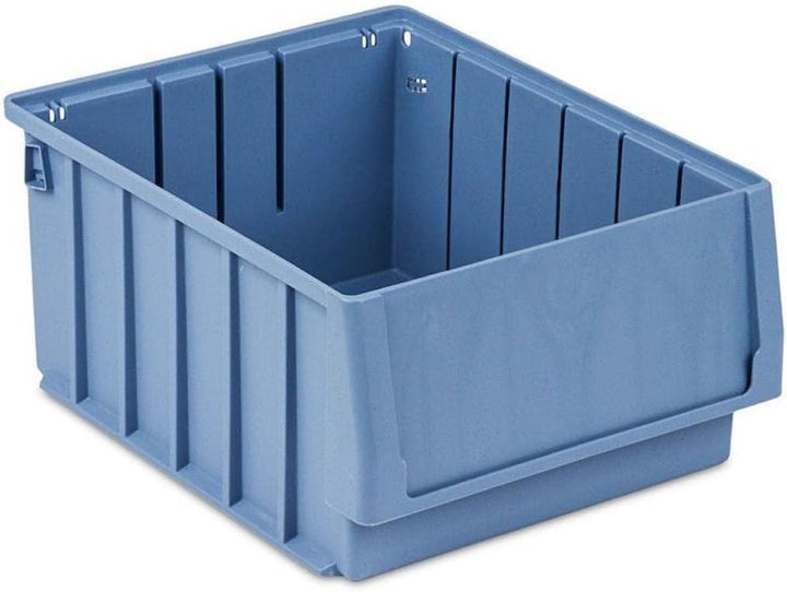 SparSet 5x Regalkasten 300 BH mit Etikett & Schutzhaube | HxBxT 14x23,4x30cm | 7,1 Liter | Sichtlage