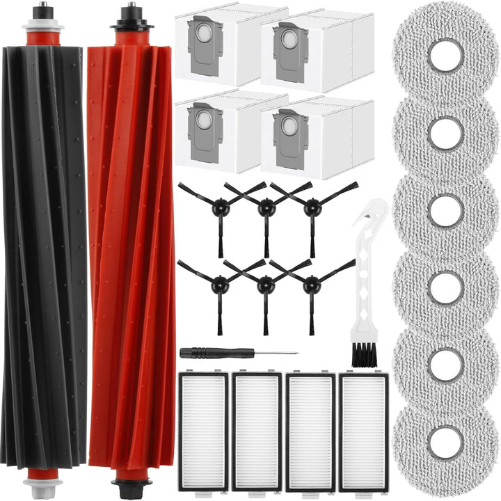 Zubehörset für Roborock Q Revo Master/Q Revo Slim, Ersatzteil Set für Roborock Qrevo Master, 2 Haupt