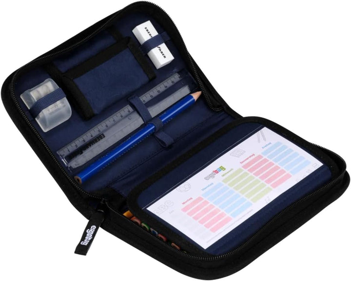 ergobag Federmäppchen Set 22-teilig, Lyra Buntstifte, Stundenplan-Fach, Kleingeld Fach, Lineal Super