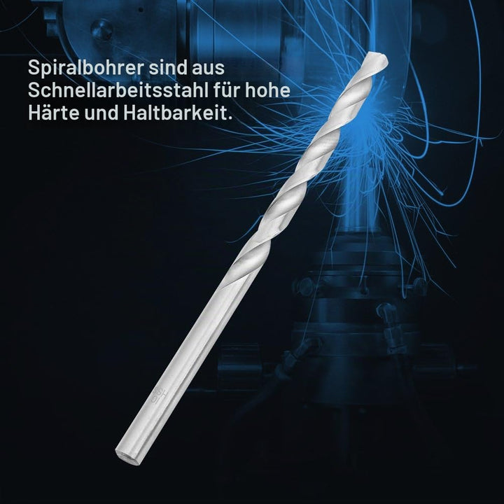 8 Stücke Spiralbohrer HSS Extra Lange 200mm Round Shank für Holz Aluminium Durchmesser 4-10mm