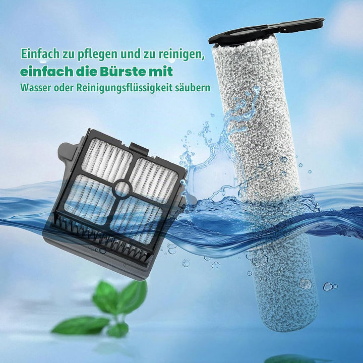 Bürstenrolle Zubehör für Tineco Floor One S7 Steam Nass- und Trockensauger Ersatzteile, 2 Walzenbürs