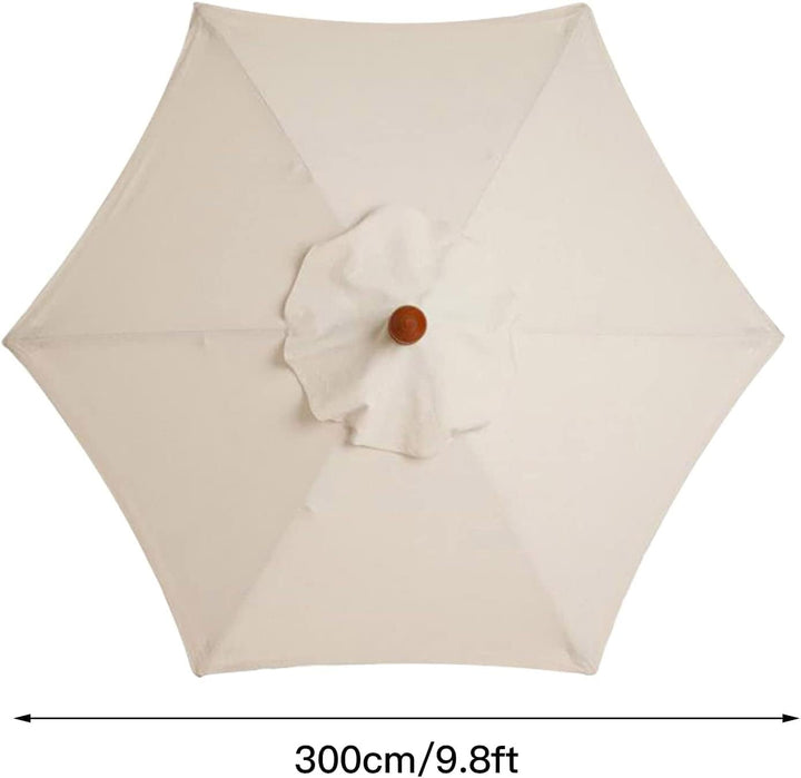 QYLJZB Ersatzschirm für Sonnenschirme, 2,5 m, 6 Rippen, für Terrasse, Markt, Ersatzschirm für den Au