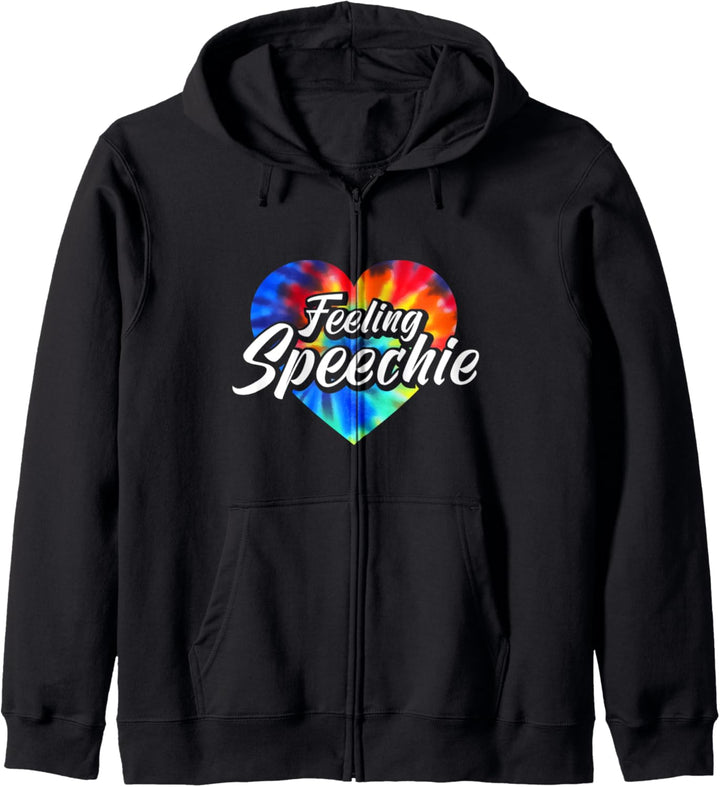 Feeling Speechie | Funny Speech Therapist Appreciation Kapuzenjacke