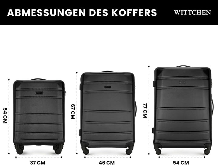 WITTCHEN Globe Line Modern, Koffer-Set 3tlg