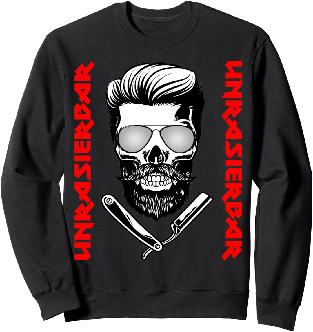 Unrasierbar Bart Bärtig Bärtiger Geschenk Sweatshirt