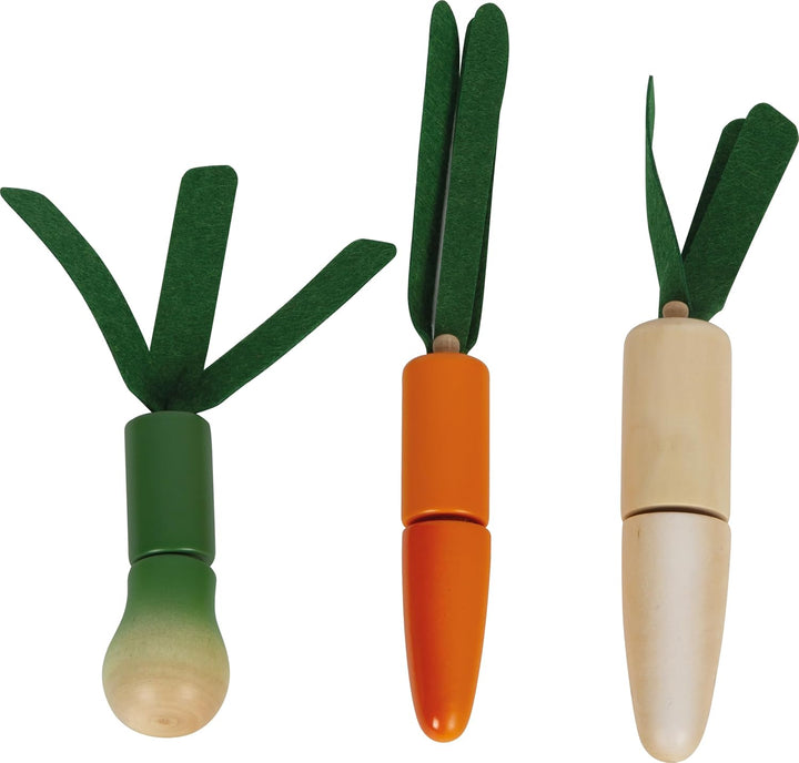 small Foot Schneide-Set Obst und Gemüse Fresh, Lebensmittel für Kinderküche, Rollenspielzeug ab 2 Ja