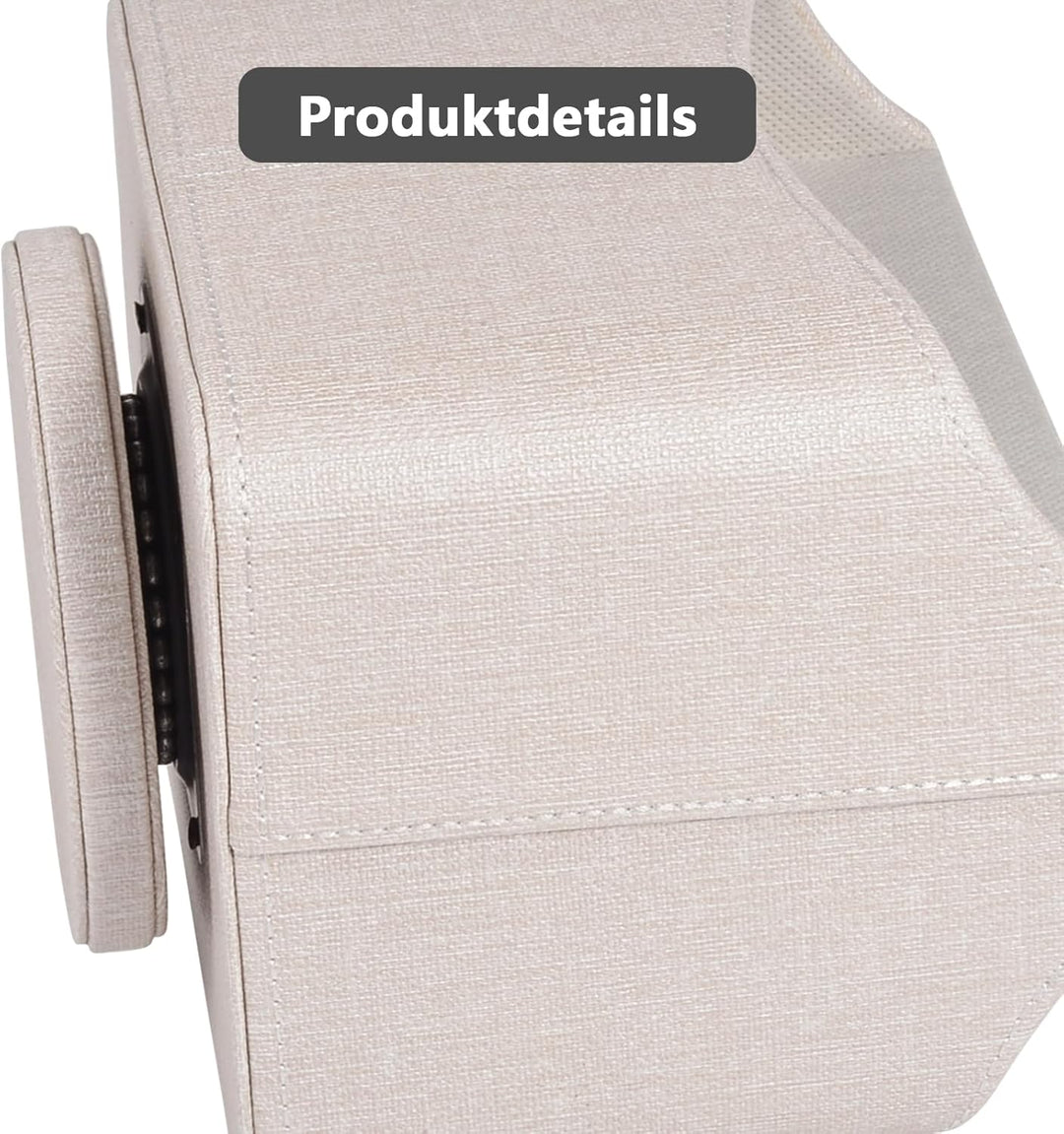 360-drehender Fernbedienungshalter, 5-Teile Nachttisch PU-Leder Multifunktionale Organizer Büro Schr