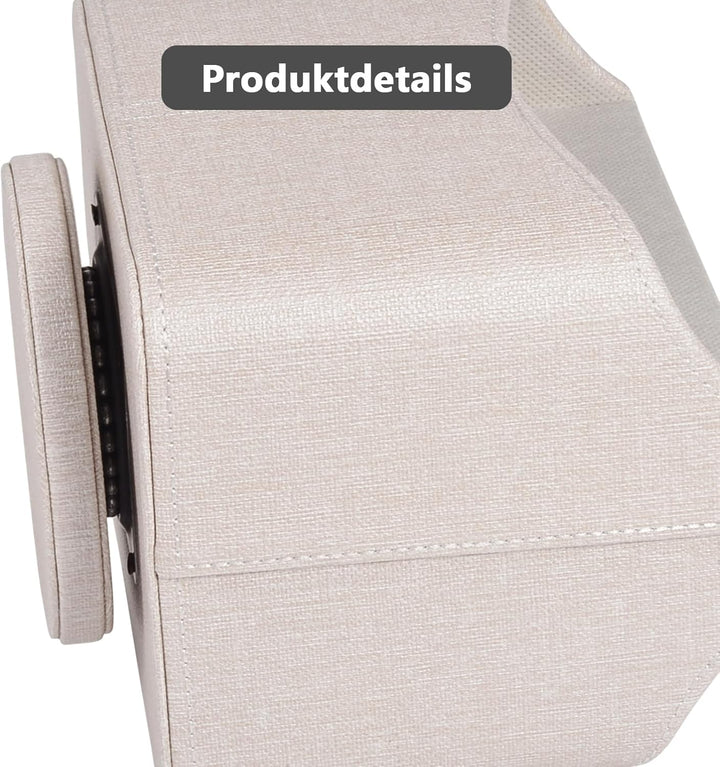 360-drehender Fernbedienungshalter, 5-Teile Nachttisch PU-Leder Multifunktionale Organizer Büro Schr