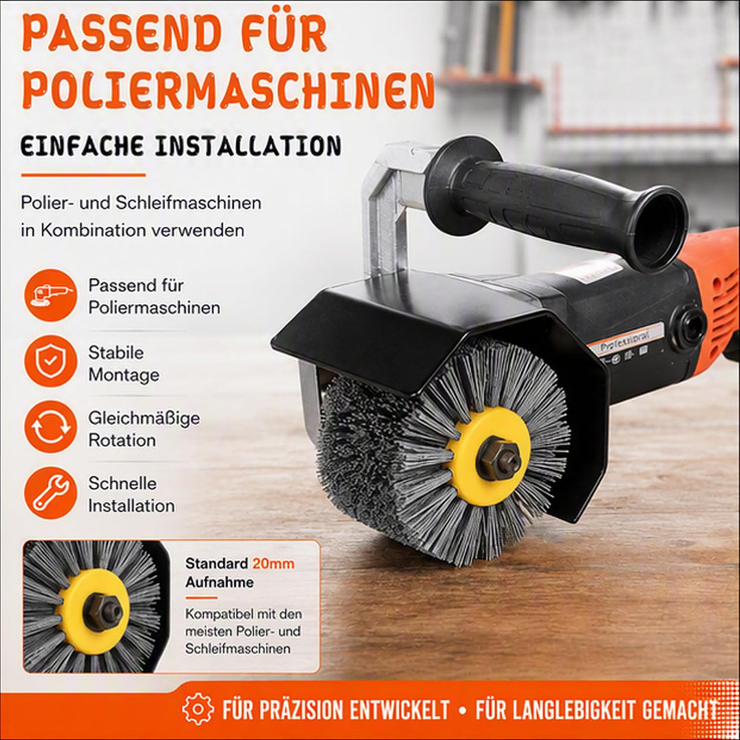Nylonbürste , Schleifbürsten für Holz 80 Körnung Schleifbürsten , 120x100mm Polierbürste zum Holzver