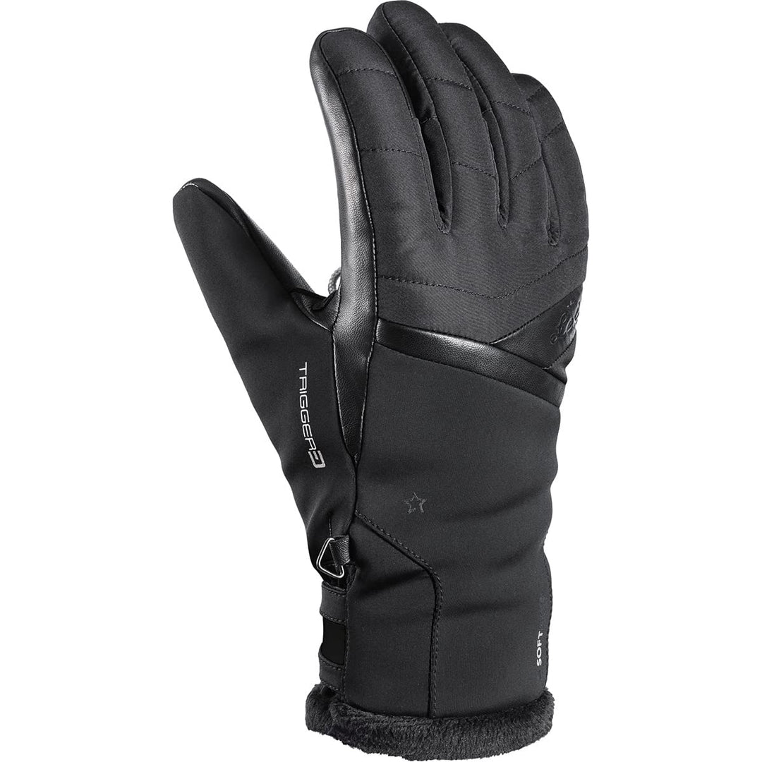 LEKI Damen Snowfox 3D Elite Handschuhe Skihandschuhe Fingerhandschuhe 1 Schwarz, 1 Schwarz