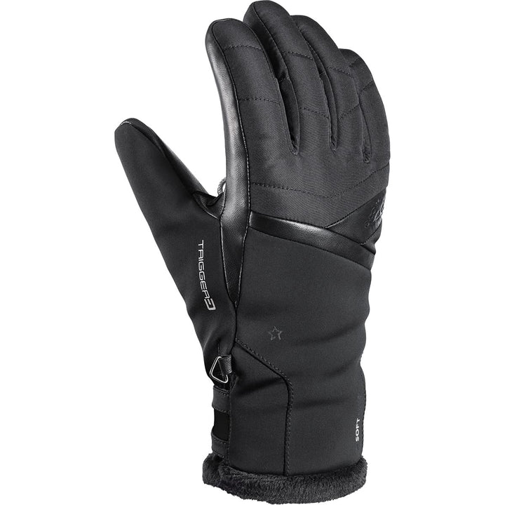 LEKI Damen Snowfox 3D Elite Handschuhe Skihandschuhe Fingerhandschuhe 1 Schwarz, 1 Schwarz