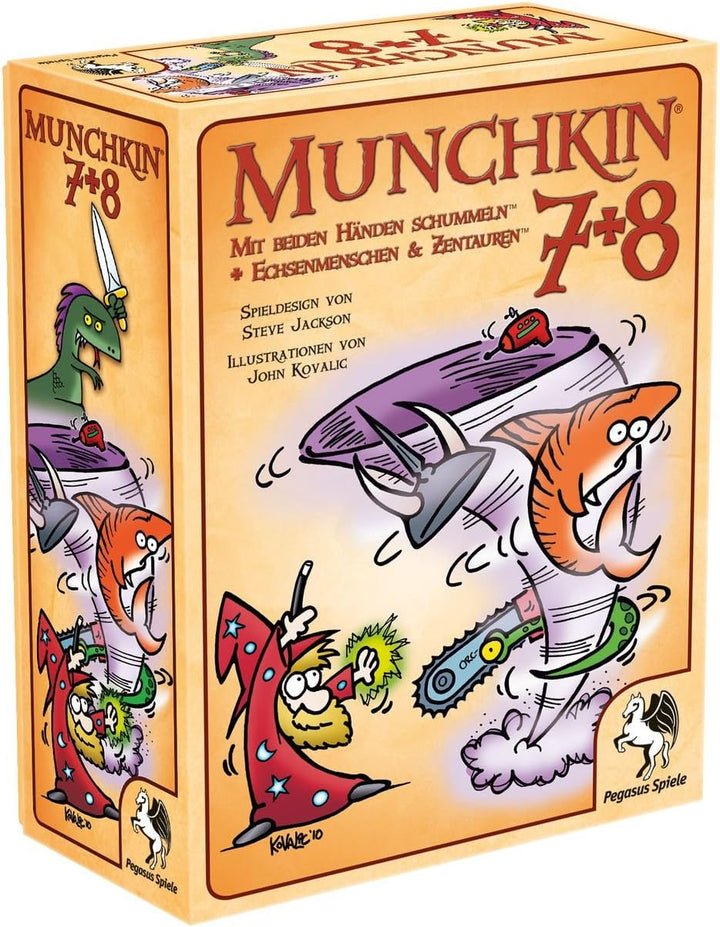 Pegasus Spiele 17226G - Munchkin 7+8, Kartenspiel Einzeln, Einzeln