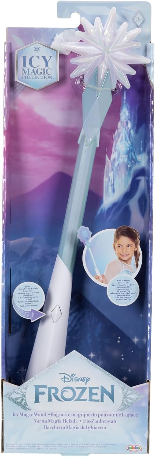 Disney Frozen ELSA Eiskristall-Zauberstab Spielzeug, offiziell lizenziert von Jakks Pacific, Entfess
