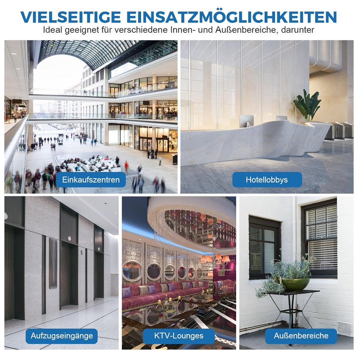 Mülleimer Wandmontage aus Edelstahl, Vertikaler Wandmülleimer für Draussen, Tubular öffentliche Abfa
