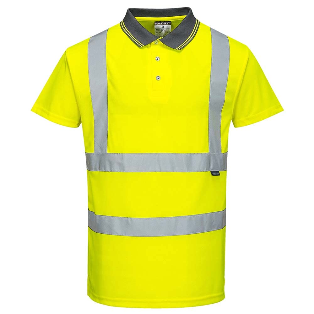 Portwest Hi-Vis Kurzarm-Polohemd, Gelb