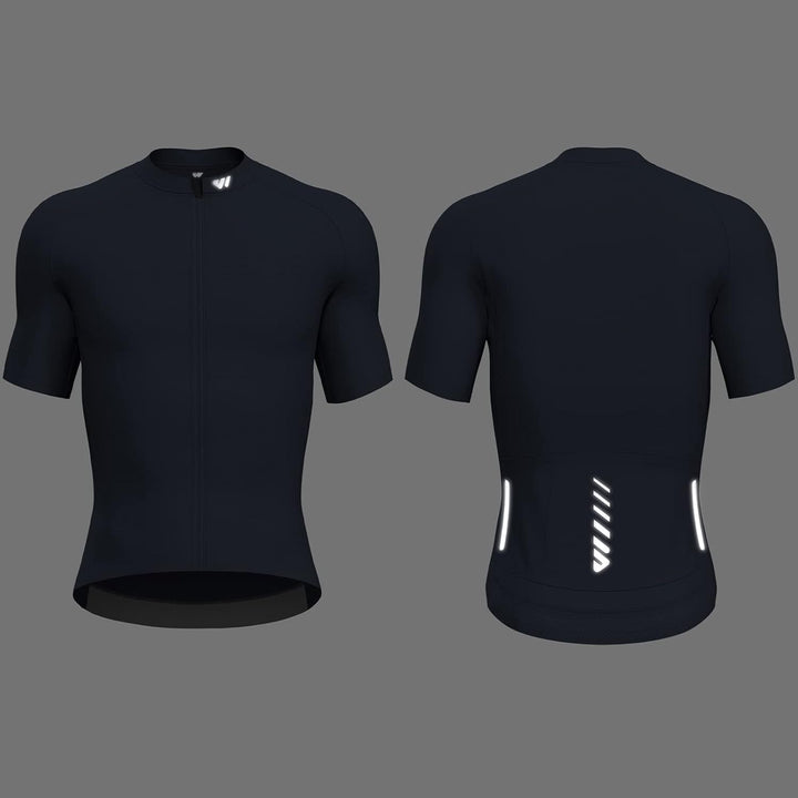 Lo.gas Radtrikot Herren Kurzarm, Rennrad Trikot Durchgehender Reissverschluss mit 3 Taschen M Kurzar