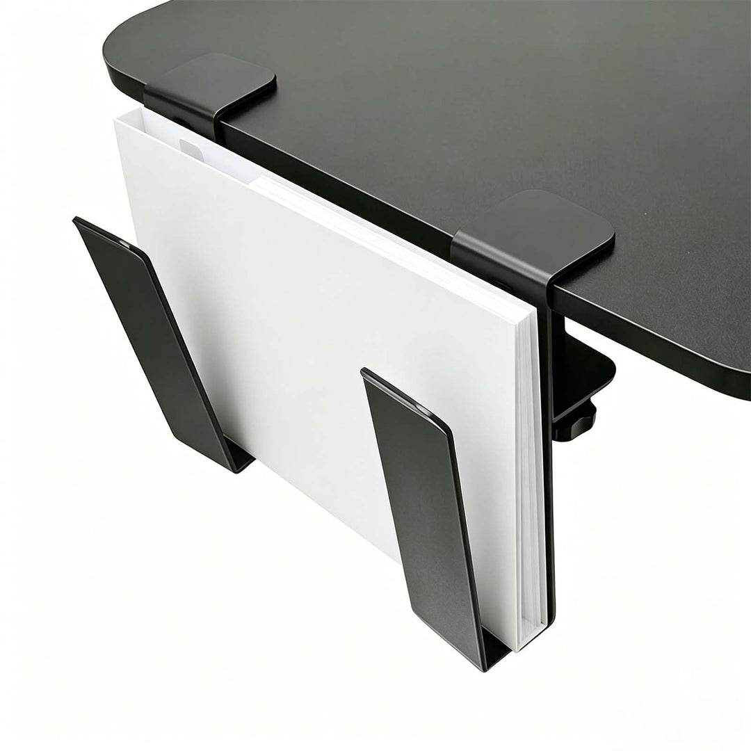 Verstellbarer Unter-Schreibtisch-Laptophalter, Metall Hängende Untershelf-Klemme, Bohrloser Laptop-O