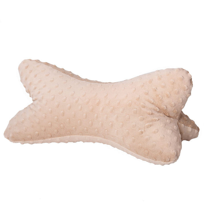 Dr. Berger Leseknochen Nackenrolle Lesekissen 40x18 cm Minky Design - 380g Baumwolle extra flauschig