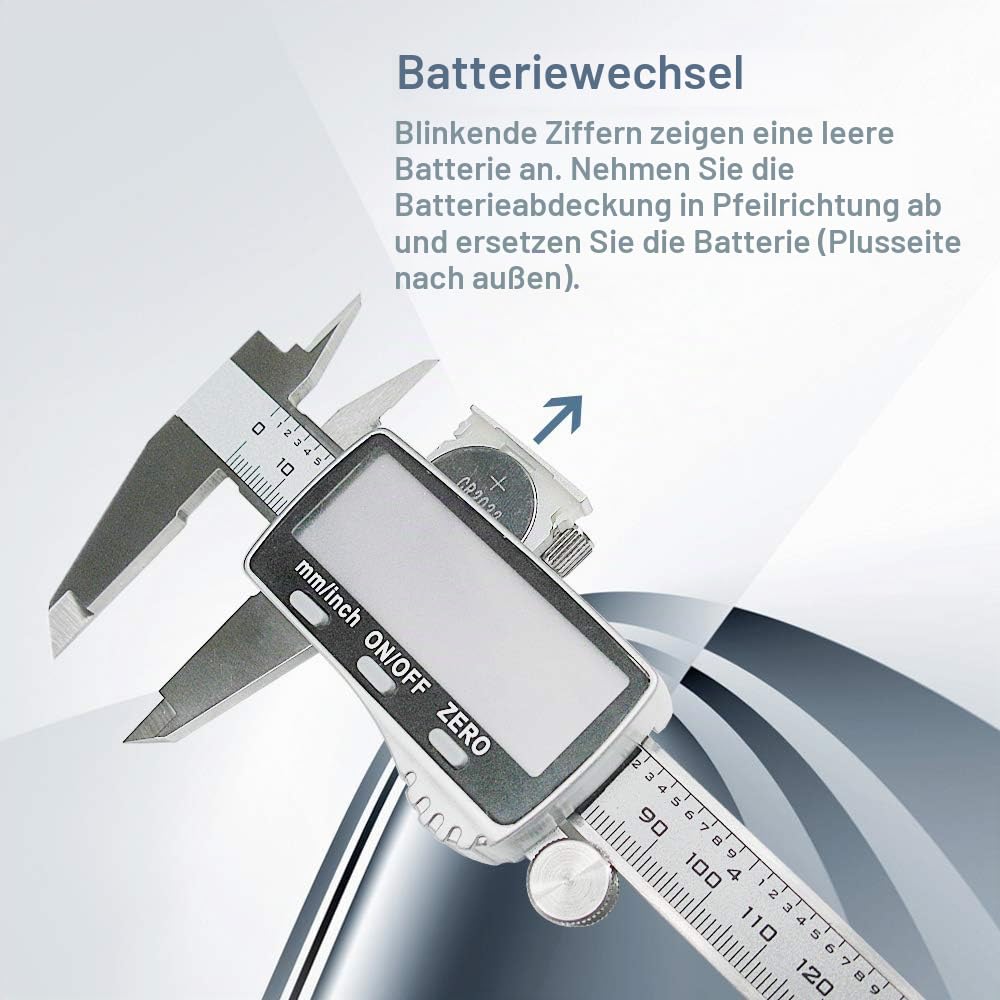 Digitaler Messschieber Schieblehre,Vodlbov 150mm/6 Zoll Hochpräzise Edelstahl schiebelehren digital