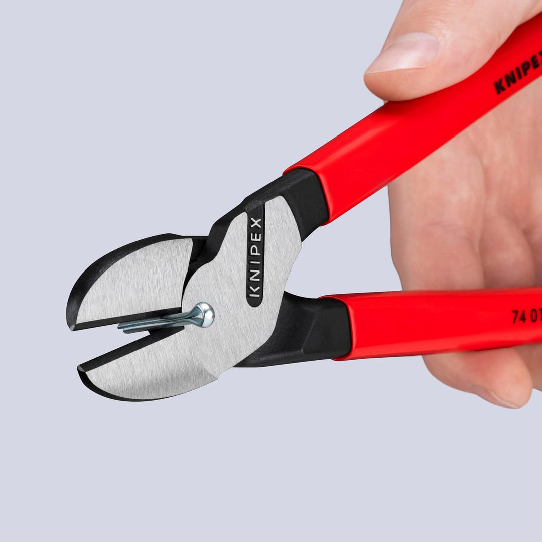 Knipex Kraft-Seitenschneider schwarz atramentiert, mit Kunststoff überzogen 250 mm (SB-Karte/Blister