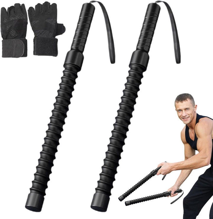 Battle Ropes, Seillose Kampfseile, Schwingseil Ohne Kabel Mit Non-Slip Griff Leicht & Tragbar Für Kr