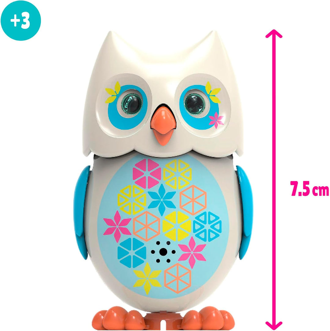 Bizak Mini Hoot Digiowl 62008285-3 Interaktive singende Eule, reagiert auf die Stimme, 6 Modelle erh