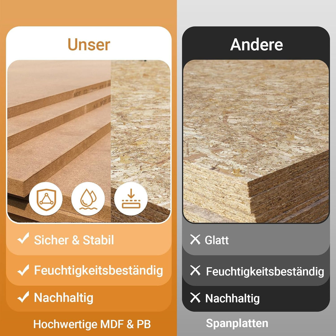 SoBuy Schuhschrank Schmal für Flur, Schuhkipper in Holzoptik, Schuhschrank mit Kippschutz für 8 Paar