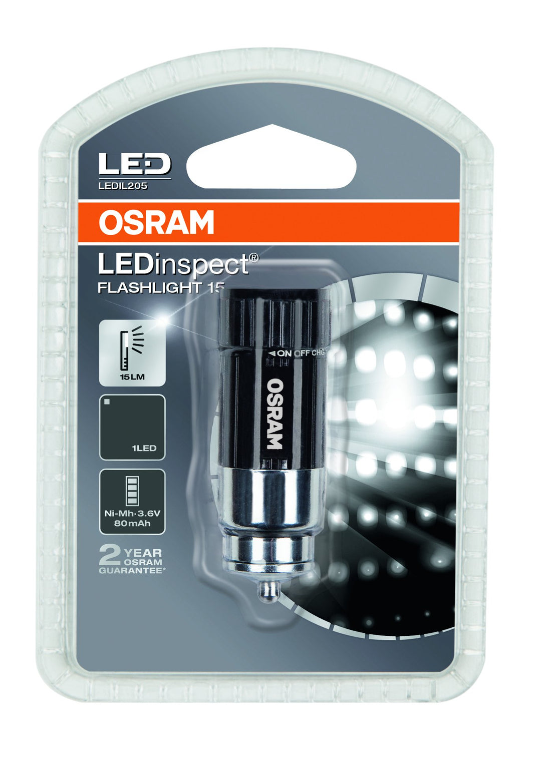 OSRAM LEDIL205 Werkstattlampe LED Flashlight 15, Flashlight 15