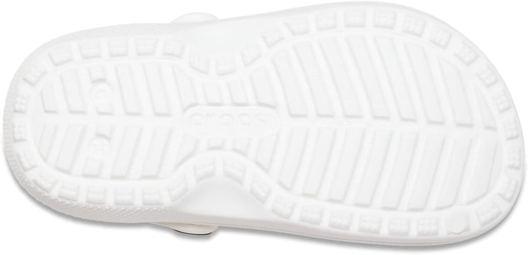 Crocs Unisex Kinder Classic Lined Clog K 23/24 EU Weiss Grau, 23/24 EU Wei&amp;