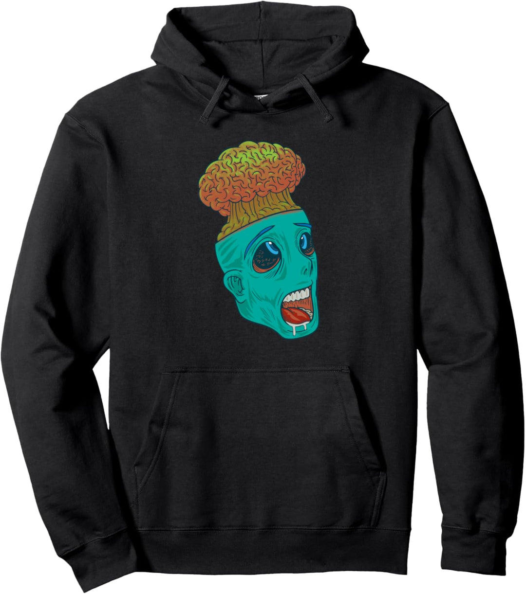 Wahnsinniges Gehirn Gedankenexplosion Hektik Stress Pullover Hoodie