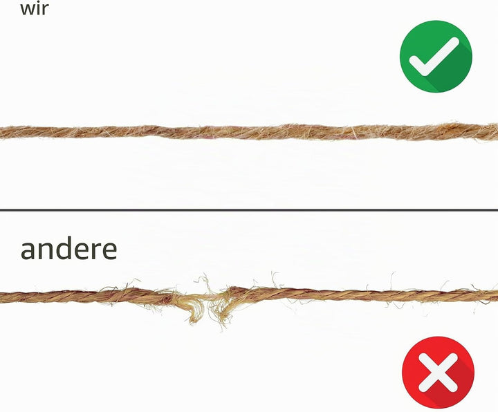 D.RECT 250m Jute-Schnur Natur Braun Jute-Kordel | Packschnur Geschenk-Band Bastelschnur Dekokordel |