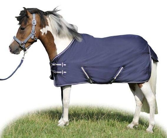HKM 30096900.0016 Weidedecke Economic mit Polarfleecefutter, dunkelblau
