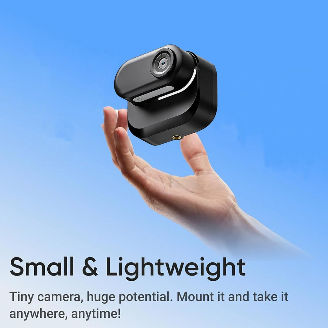 128GB Sportkamera Wasserdicht 1080P Tragbare Kamera mit 360° Drehbarem Clip, Bodycam Körperkamera Mi