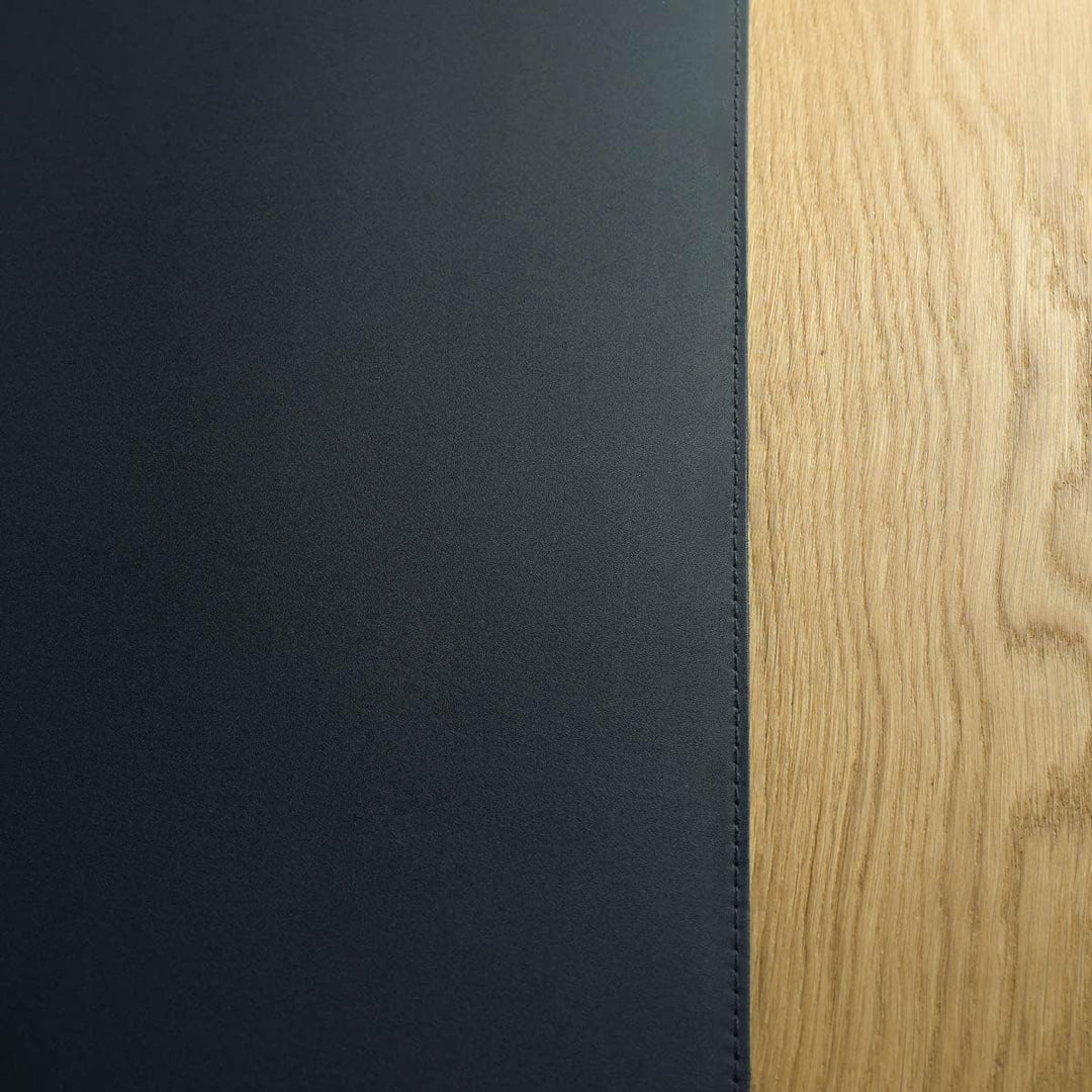 Grosse Schreibtischunterlage mit Kantenschutz, Gewinkelte Schreibtischauflage Grösse XL, Büffel-Lede