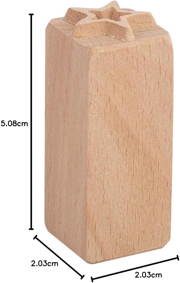 Atyhao Holz Ton Keramik Stempel, 16Pcs Keramik Werkzeuge Briefmarken Ton Dekorative Stempel Handgesc