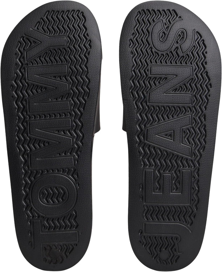Tommy Jeans Herren Badeschuhe Pool Slide Essential Badelatschen 40 EU Schwarz, 40 EU Schwarz