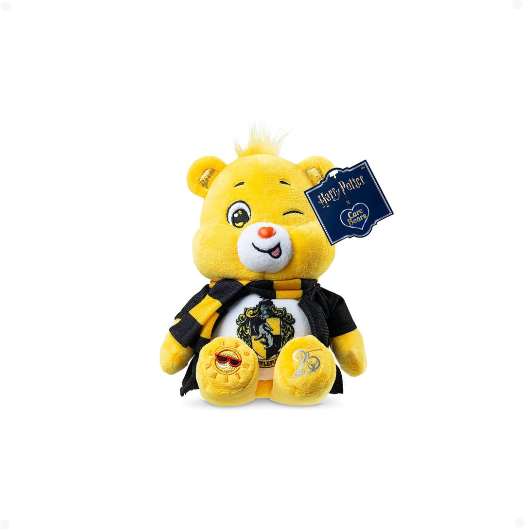 Care Bears x Harry Potter Hufflepuff Funshine Bear 20 cm Plüsch – Offizielles Sammelspielzeug des Ho