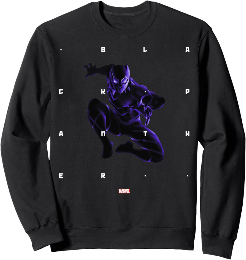 Marvel Black Panther Word Stack Halftone Portrait Sweatshirt