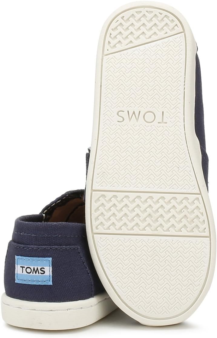 TOMS Unisex Kinder Alpargata Flache Slipper 17.5 EU Marineblau, 17.5 EU Marineblau