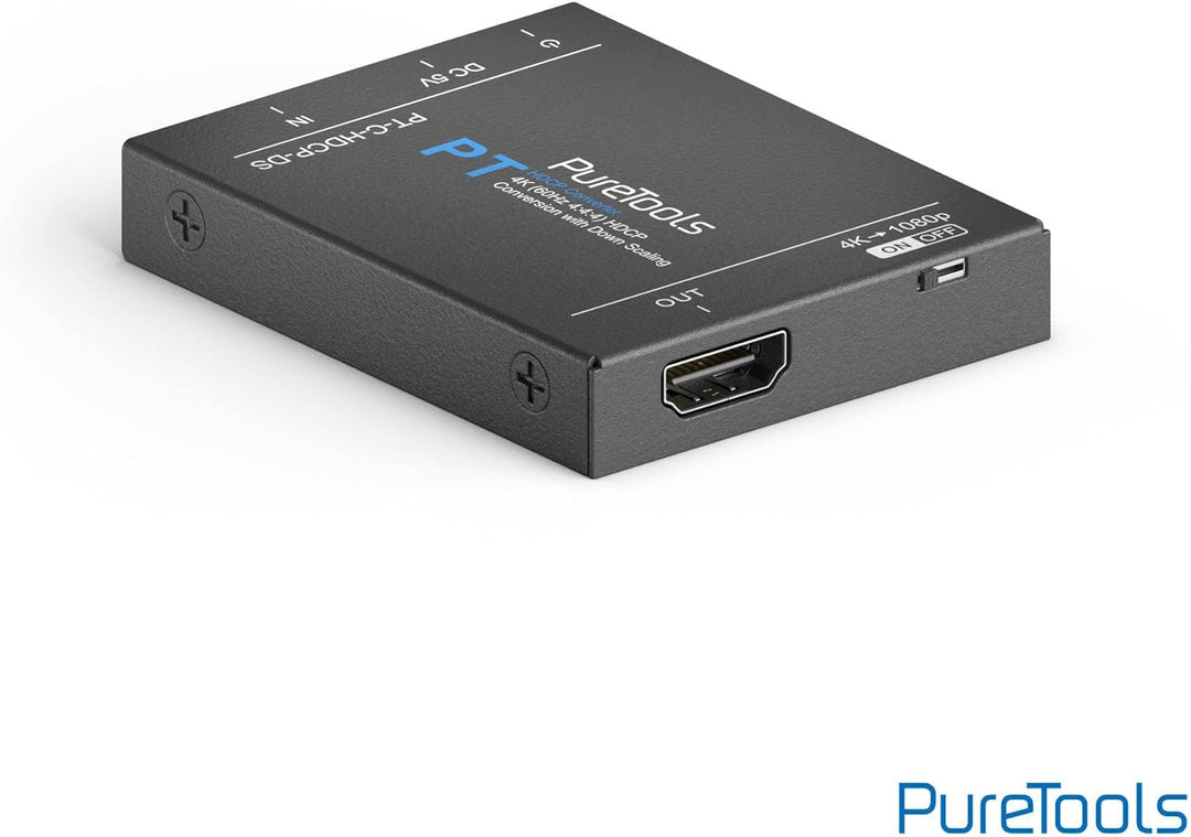 PureTools HDCP-Konverter mit Down-Scaling, HDCP 2.3 auf HDCP 1.4, 4K Skalierung auf 1080p, 4K(60Hz 4
