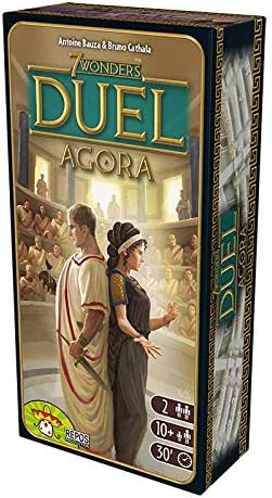 Asmodee 7 Wonders Duel – Agora, Erweiterung, Kennerspiel, Strategiespiel, 2 Spieler, ab 10+ Jahren,