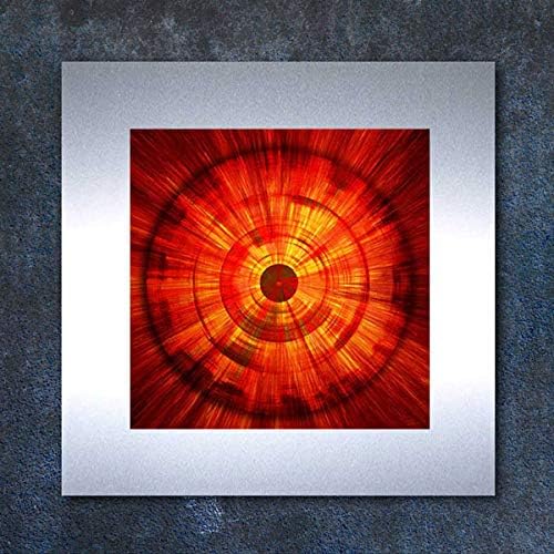 Bild auf Metall - FIRE - abstrakte Bilder Moderne Kunst - Metallbild Limitierte Edition Wandschmuck