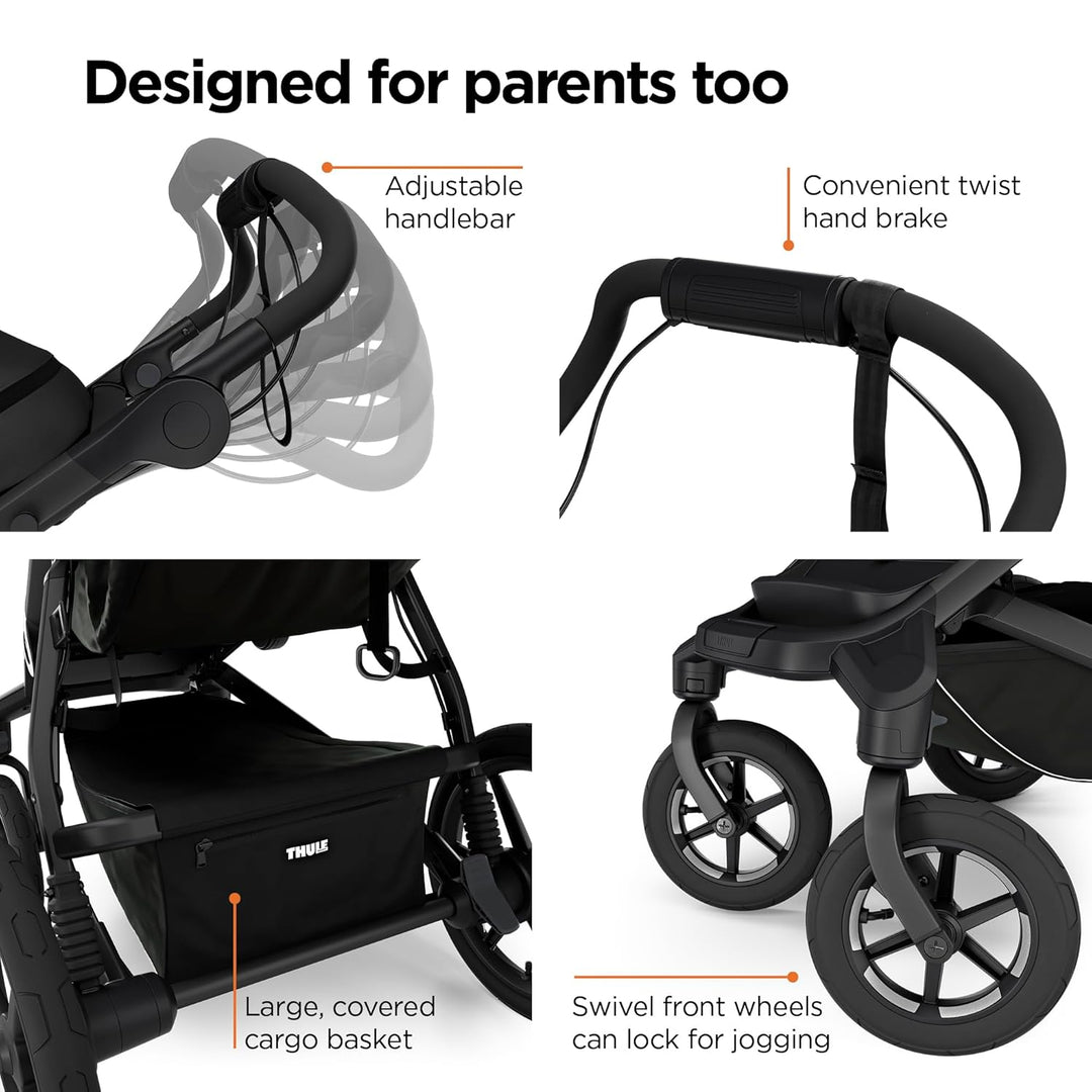 Thule Urban Glide 4-wheel Buggy Für Jedes Terrain Soft Beige on Black One-Size Soft Beige on Black E