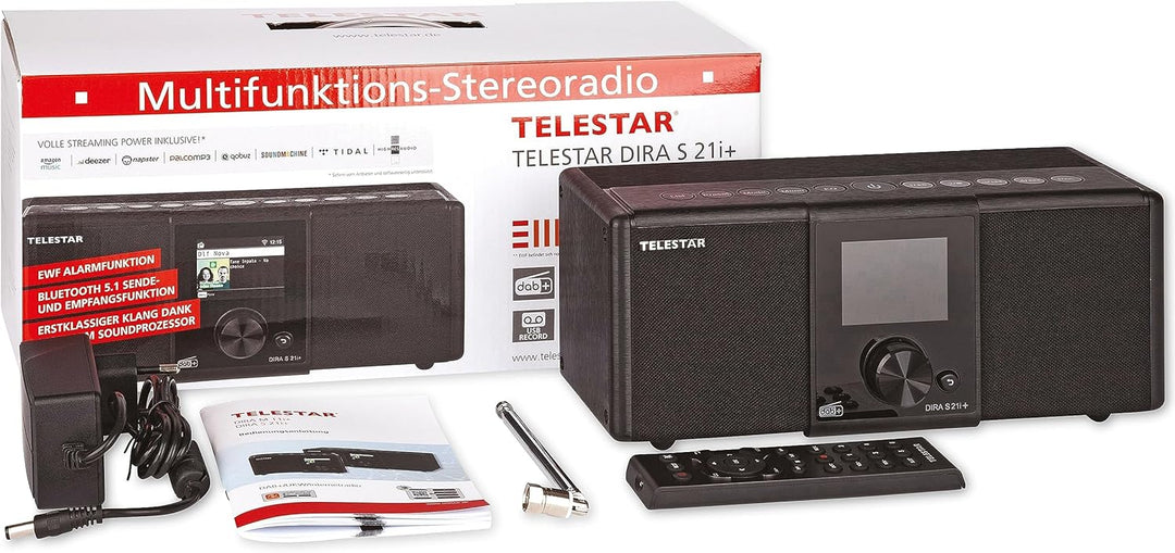 Telestar DIRA S 21i + - DAB+ Digitalradio & Internetradio (UKW/FM/DAB/DAB+ / Internet, WLAN, Stereo