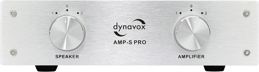 Dynavox AMP-S Pro, Verstärker- und Lautsprecher-Umschalter in Metallgehäuse, für Stereo- und Surroun