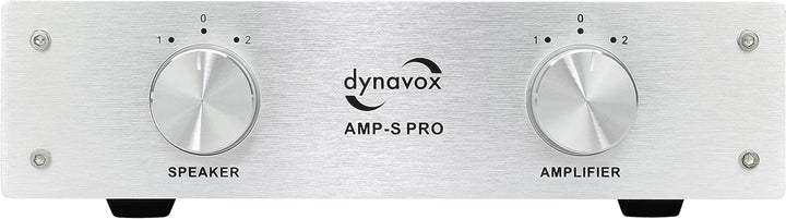 Dynavox AMP-S Pro, Verstärker- und Lautsprecher-Umschalter in Metallgehäuse, für Stereo- und Surroun