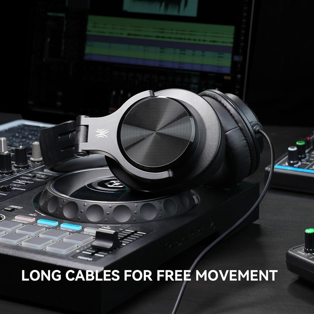 OneOdio A71D Over-Ear Kopfhörer, Studio Monitor Kopfhörer mit Kabel, Hi-Res Audio, faltbares Design